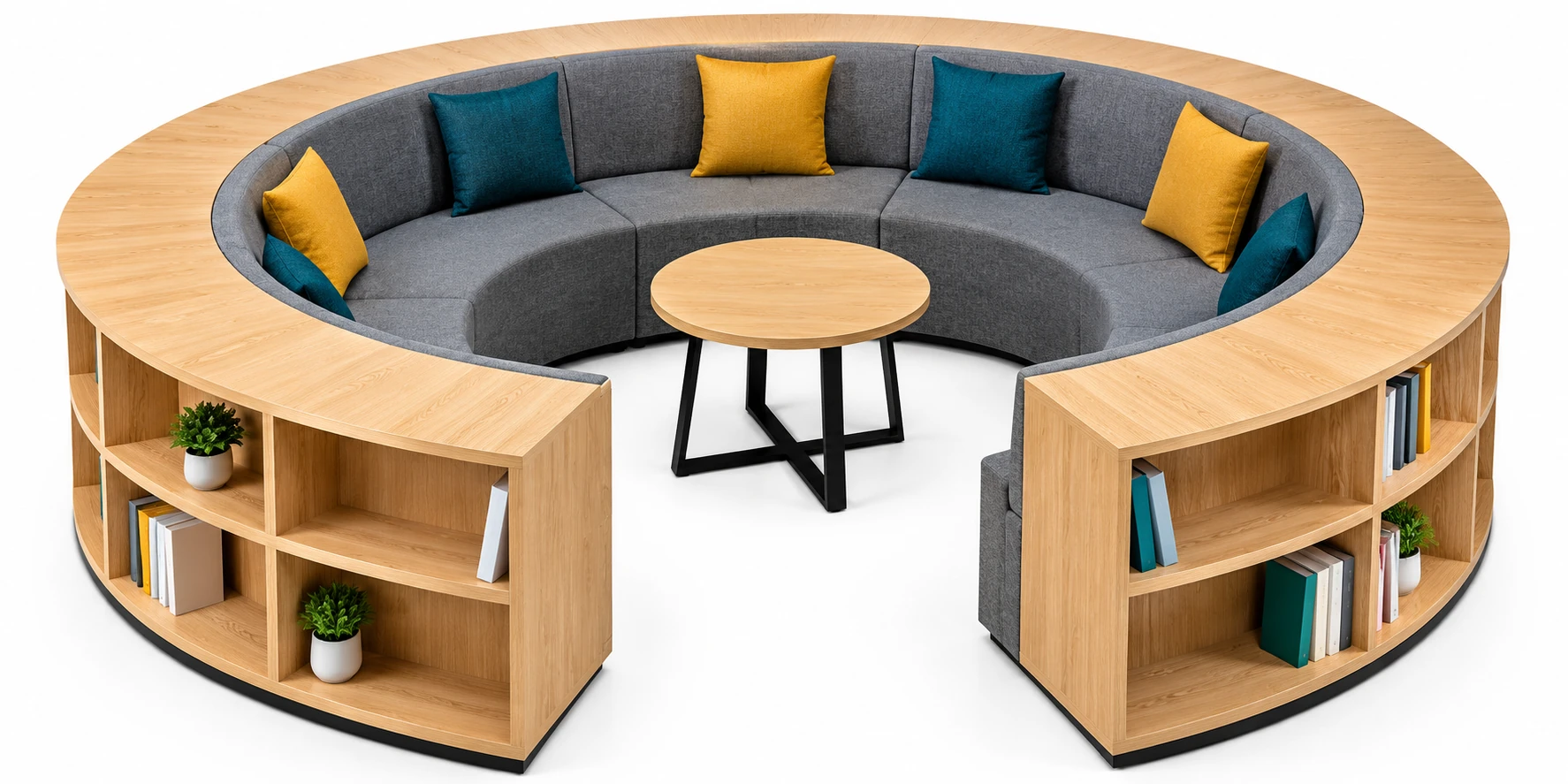 Library furniture, view 1